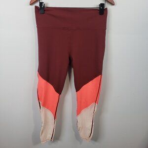 Fabletics Zone High-Waisted 7/8 Leggings Size Large Rust/Desert Rose  L / B41
